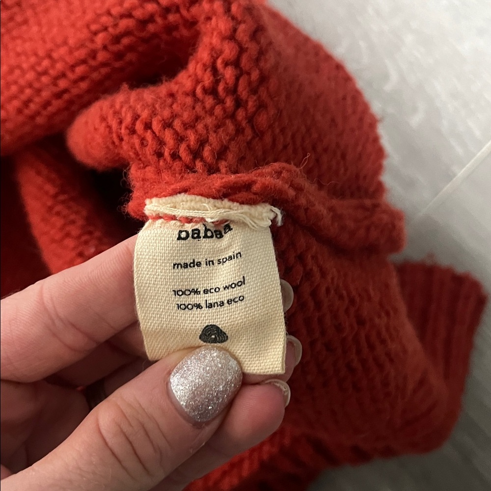 Babaa Red Turtleneck Knit Sweater - Picture 3 of 6